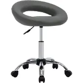 vidaXL Chaise de salle à manger pivotante Gris Similicuir
