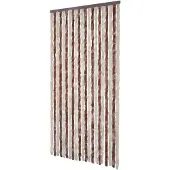 vidaXL Moustiquaire Beige et marron clair 100x220 cm Chenille