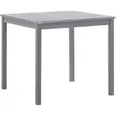 vidaXL Table de jardin en acacia 80 x 75 x 80 cm en gris