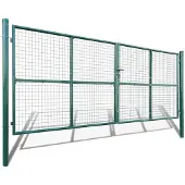 vidaXL Portail de jardin en maille 400x150 cm