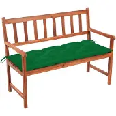 vidaXL Banc de jardin avec support 120 cm bois massif acacia