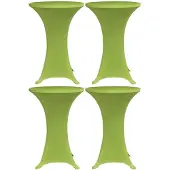 vidaXL Housses de table extensible 4 pcs 60 cm Vert