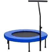 vidaXL Trampoline fitness avec poignée et tapis de sécurité 102 cm