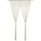 vidaXL Rideau en macramé 140x240 cm Coton
