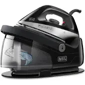 Black & Decker BXIR2401E fer à repasser Fer à vapeur Semelle en céramique 2400 W Noir, Gris, Orange