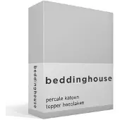 Beddinghouse Drap-Housse Beddinghouse Topper Light Grey (Percal)-90 x 200 cm