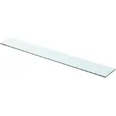 vidaXL Panneau d’étagère Verre transparent 90 x 12 cm