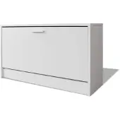 vidaXL Bureau avec tiroir et placard 100x40x73 cm Blanc
