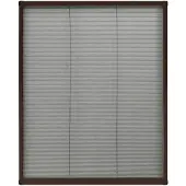 vidaXL Moustiquaire plissée pour fenêtre aluminium brun 80x100 cm