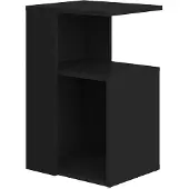 vidaXL Table d'appoint Noir 36x30x56 cm Bois d’ingénierie