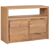 vidaXL Buffet 80x30x60 cm bois massif teck
