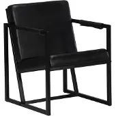 vidaXL Fauteuil noir cuir véritable
