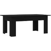 vidaXL Table basse noire 100 x 60 x 42 cm panneau de particules