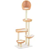 vidaXL Arbre à chat Sisal Saule naturel