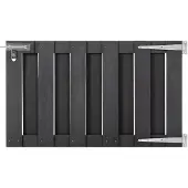 vidaXL Portillon WPC 100x60 cm Gris