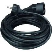 Perel Rallonge - 10 m - noir - 3g1.5