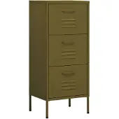 vidaXL Armoire de rangement Vert olive 42,5x35x101,5 cm Acier