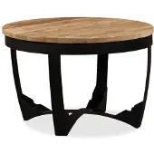 vidaXL Table basse en bois massif rugueux de manguier 60x40 cm