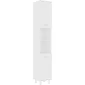 vidaXL Armoire de salle de bain blanche 30x30x179 cm Bois composite