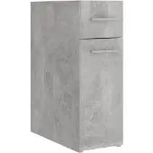 vidaXL Armoire d'apothicaire Gris béton 20x45,5x60 cm Bois ingénierie