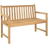 vidaXL Banc de jardin 114 cm bois de teck solide