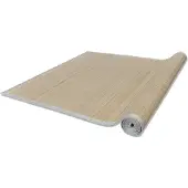 vidaXL Tapis en bambou naturel à latte rectangulaire 80 x 200 cm