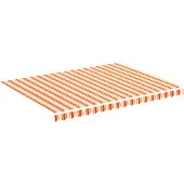 vidaXL Toile de store jaune et orange 4x3 m