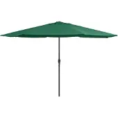 vidaXL Parasol avec mât métallique 390 cm vert
