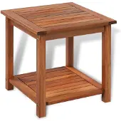 vidaXL Table d'appoint en bois massif d'acacia 45x45x45 cm