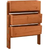 vidaXL Jardinière pliable de jardin Orange 60x14x75 cm Bois de sapin