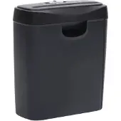 vidaXL Déchiqueteuse de papier 6 feuilles à coupe en bandes Noir