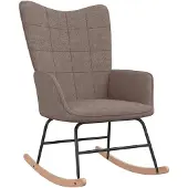vidaXL Chaise à bascule Taupe Tissu