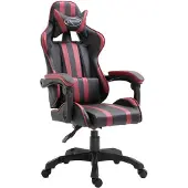 vidaXL Chaise de jeu vin rouge similicuir