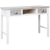 vidaXL Bureau Gris 110x45x76 cm Bois