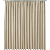 vidaXL Rideau occultant avec crochets Beige 290x245 cm134449