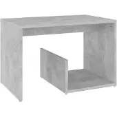 vidaXL Table d'appoint Gris béton 59x36x38 cm Aggloméré