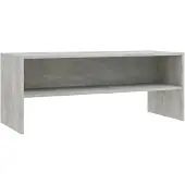 vidaXL Armoire TV gris béton 100 x 40 x 40 cm Panneau de particules