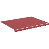 vidaXL Ersatztuch für awning 4x3 M Bordeaux Rot