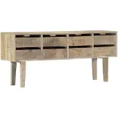 vidaXL Buffet 140x30x60 cm Bois de manguier massif