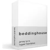 Beddinghouse Drap-Housse Beddinghouse Topper White (Stretch Jersey)-120 x 200/220 cm