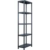 vidaXL Étagère de rangement Noir 125 kg 60x30x180 cm Plastique