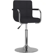 vidaXL Chaise de salle à manger noir tissu