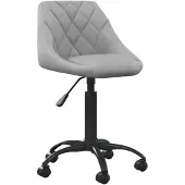 vidaXL Chaise de salle à manger gris clair velours