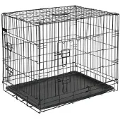 @Pet Caisse de transport pour chien 92,5x57,5x64 cm Métal Noir