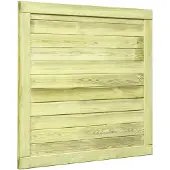 vidaXL Portail de jardin Bois de pin imprégné 100x100 cm