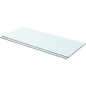 vidaXL Panneaux d'étagère 2 pcs Verre Transparent 70 x 30 cm