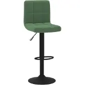 vidaXL Tabouret de bar vert foncé velours