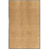 vidaXL Paillasson lavable Crème 120x180 cm