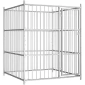 vidaXL Chenil d'extérieur pour chiens 150 x 150 x 185 cm
