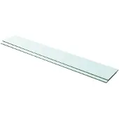vidaXL Panneaux d'étagère 2 pcs Verre Transparent 100 x 15 cm